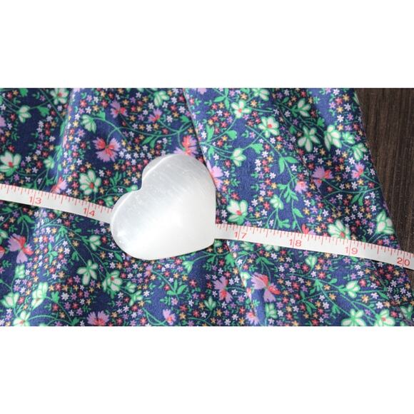 Vintage Candi Jones Micro Floral Sweetheart Dress Eyelet Lace Ruffle Cami Strap - Picture 13 of 16